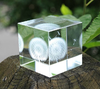 Dandelion Glass Sculpture - Laser Etched